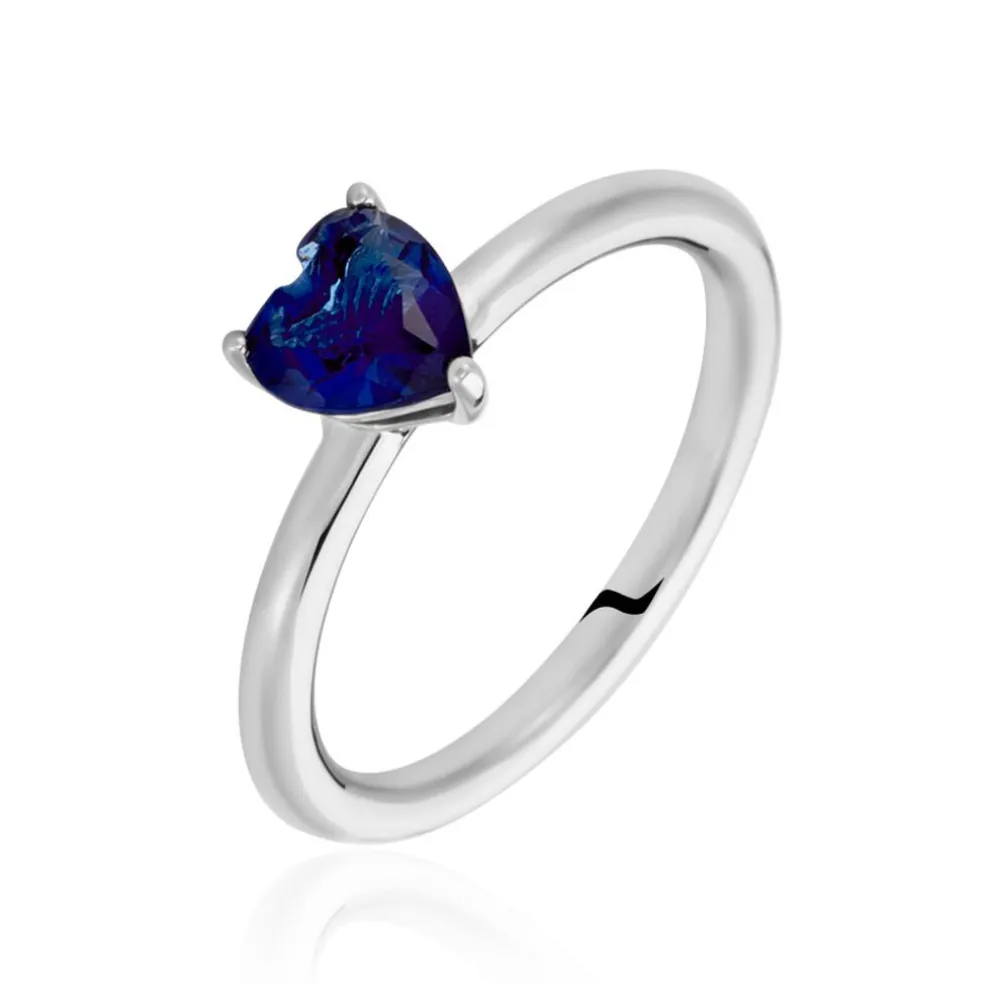 Bague Solitaire Kelvyn Argent Blanc Oxyde De Zirconium
