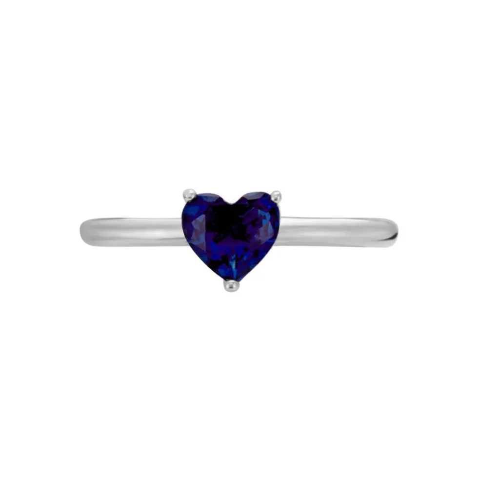Bague Solitaire Kelvyn Argent Blanc Oxyde De Zirconium