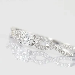 Bague Solitaire Livia Or Blanc Diamant