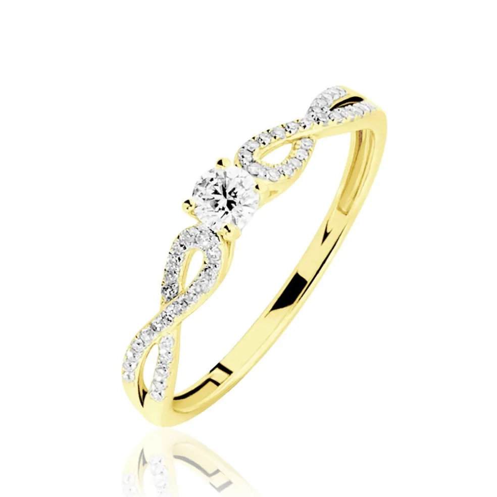 Bague Solitaire Livia Or Jaune Diamant