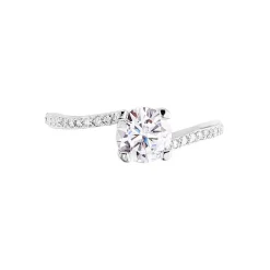 Bague Solitaire Maelane Argent Blanc Oxyde De Zirconium