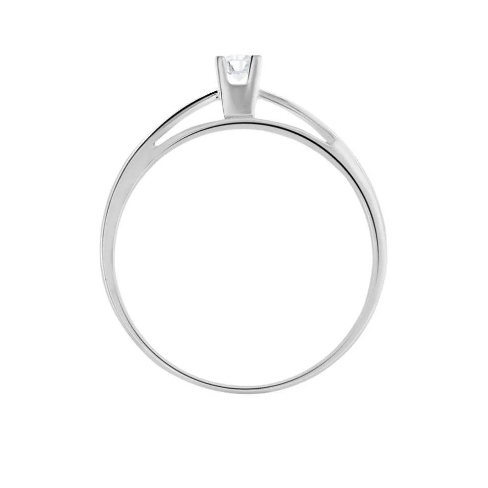 Bague Solitaire Morrigane Or Blanc Diamant