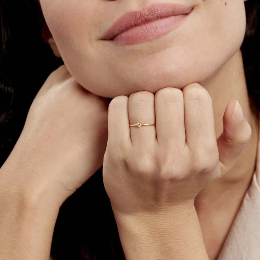 Bague Solitaire Samantha Or Jaune Diamant