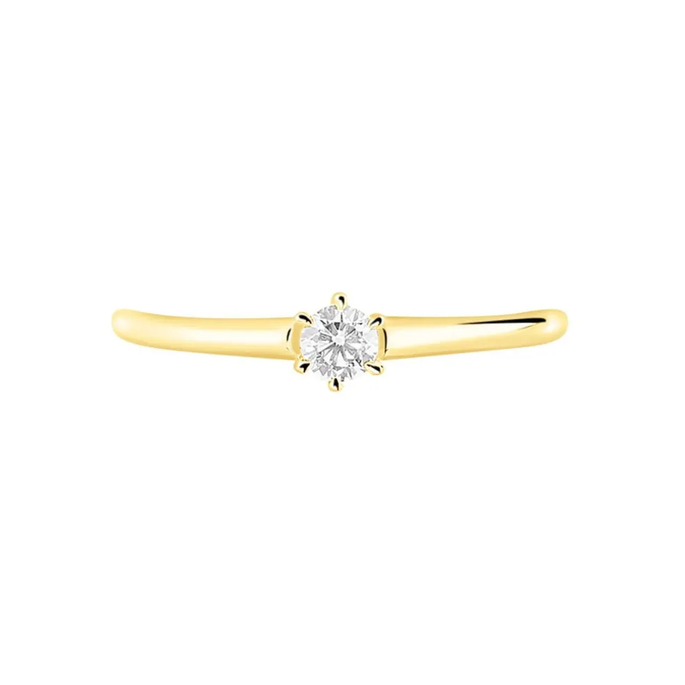 Bague Solitaire Samantha Or Jaune Diamant