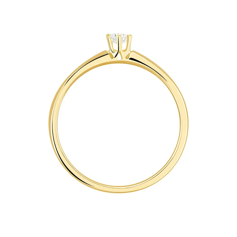 Bague Solitaire Samantha Or Jaune Diamant