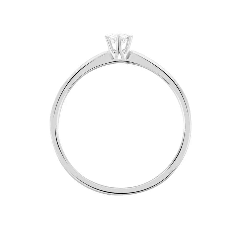 Bague Solitaire Samantha Or Blanc Diamant