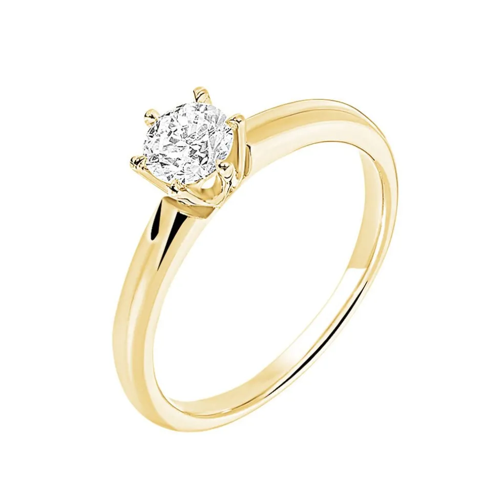 Bague Solitaire Samantha Or Jaune Diamant