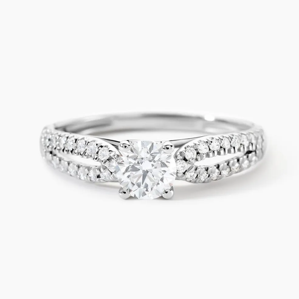 Bague Solitaire Stockholma Platine Blanc Diamant