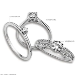 Bague Solitaire Victoria Or Blanc Diamant