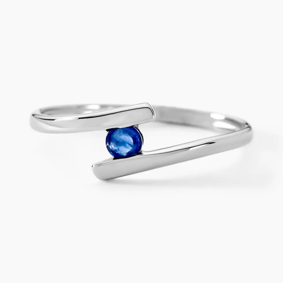 Bague Tamyra Or Blanc Saphir