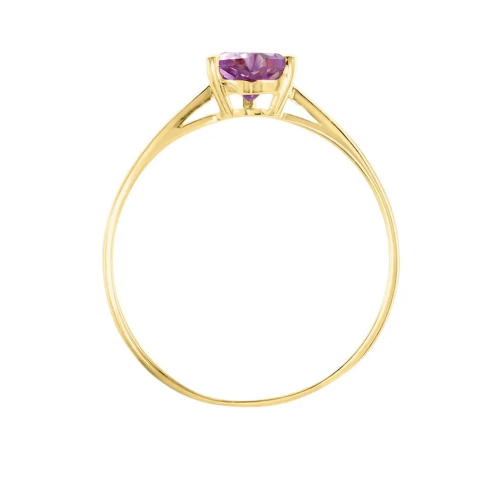 Bague Tender Love Or Jaune Améthyste