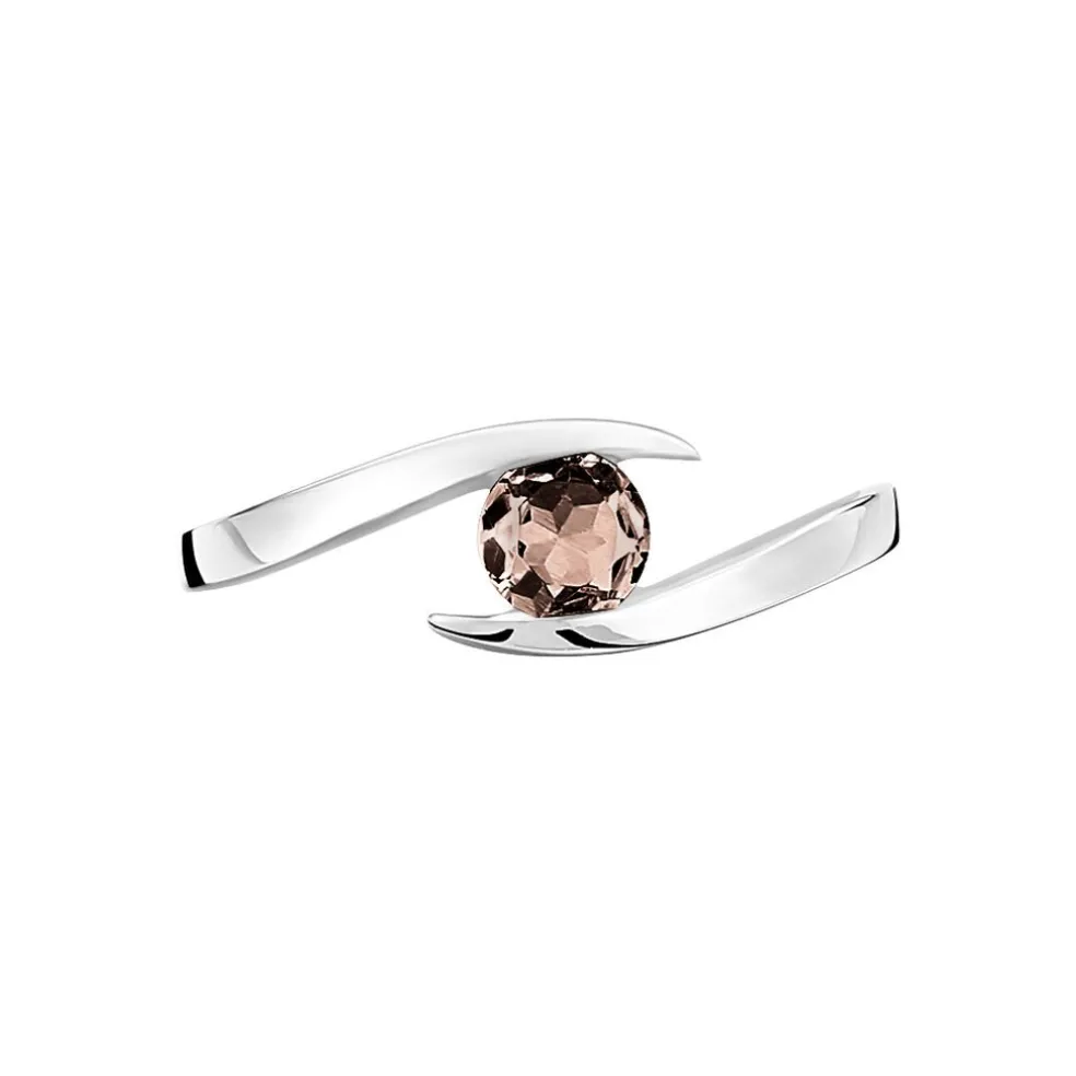 Bague Tiphaine Or Blanc Quartz