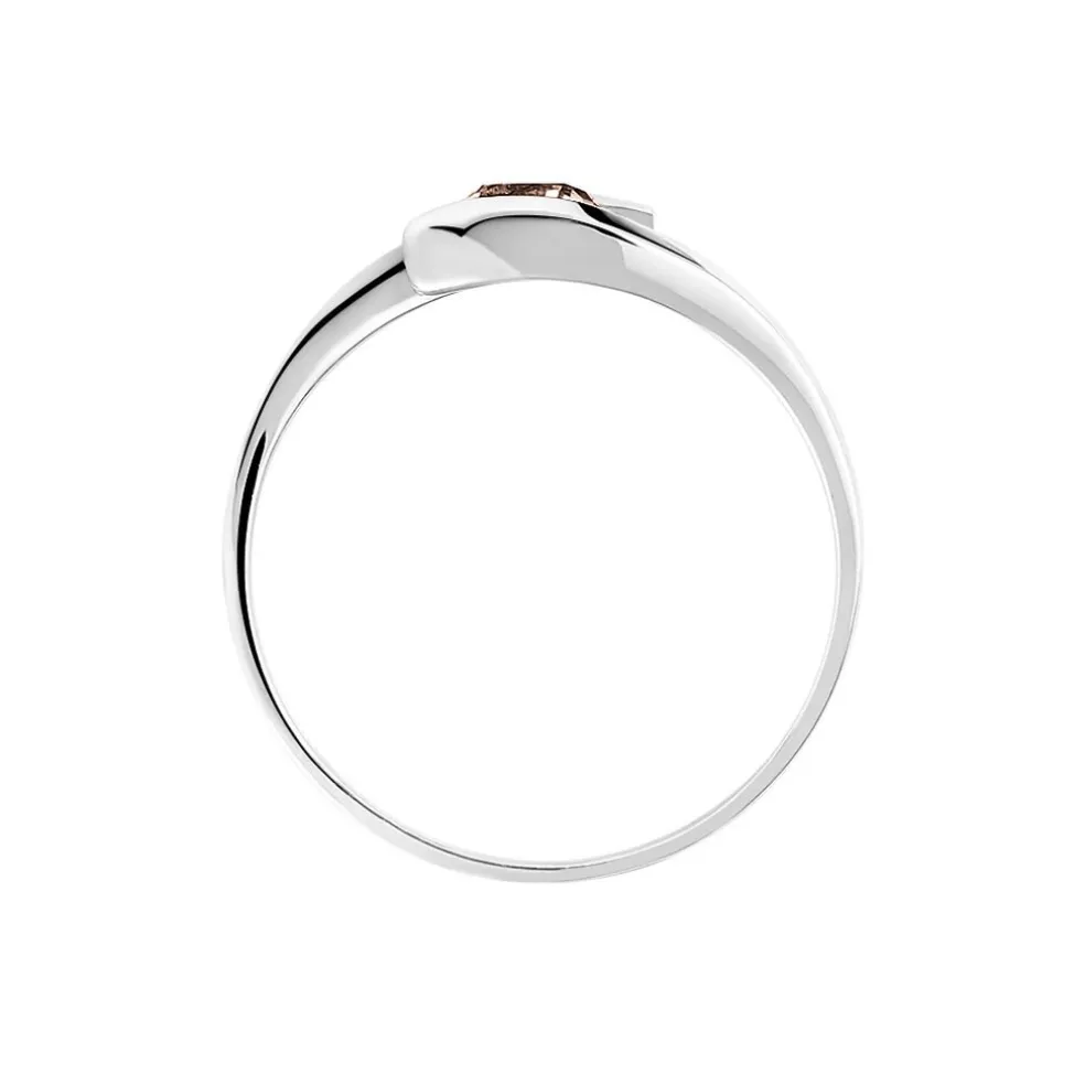 Bague Tiphaine Or Blanc Quartz