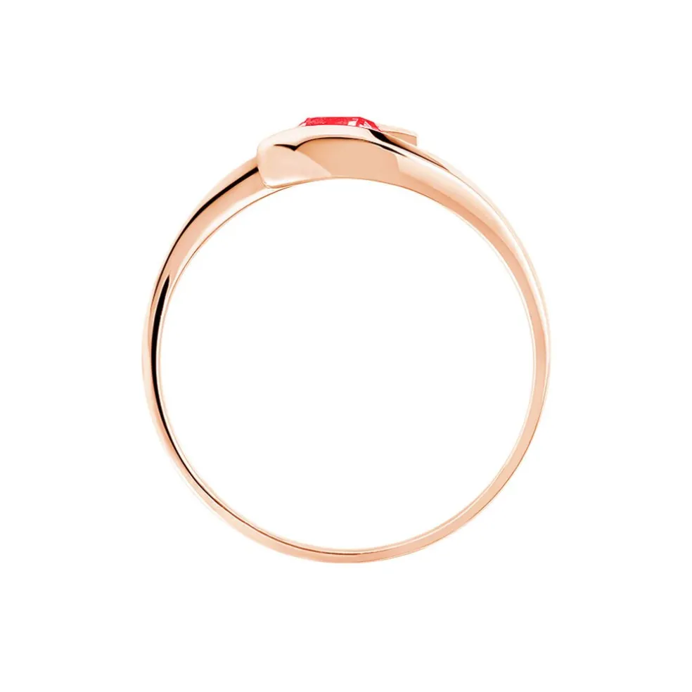 Bague Tiphaine Or Rose Rubis