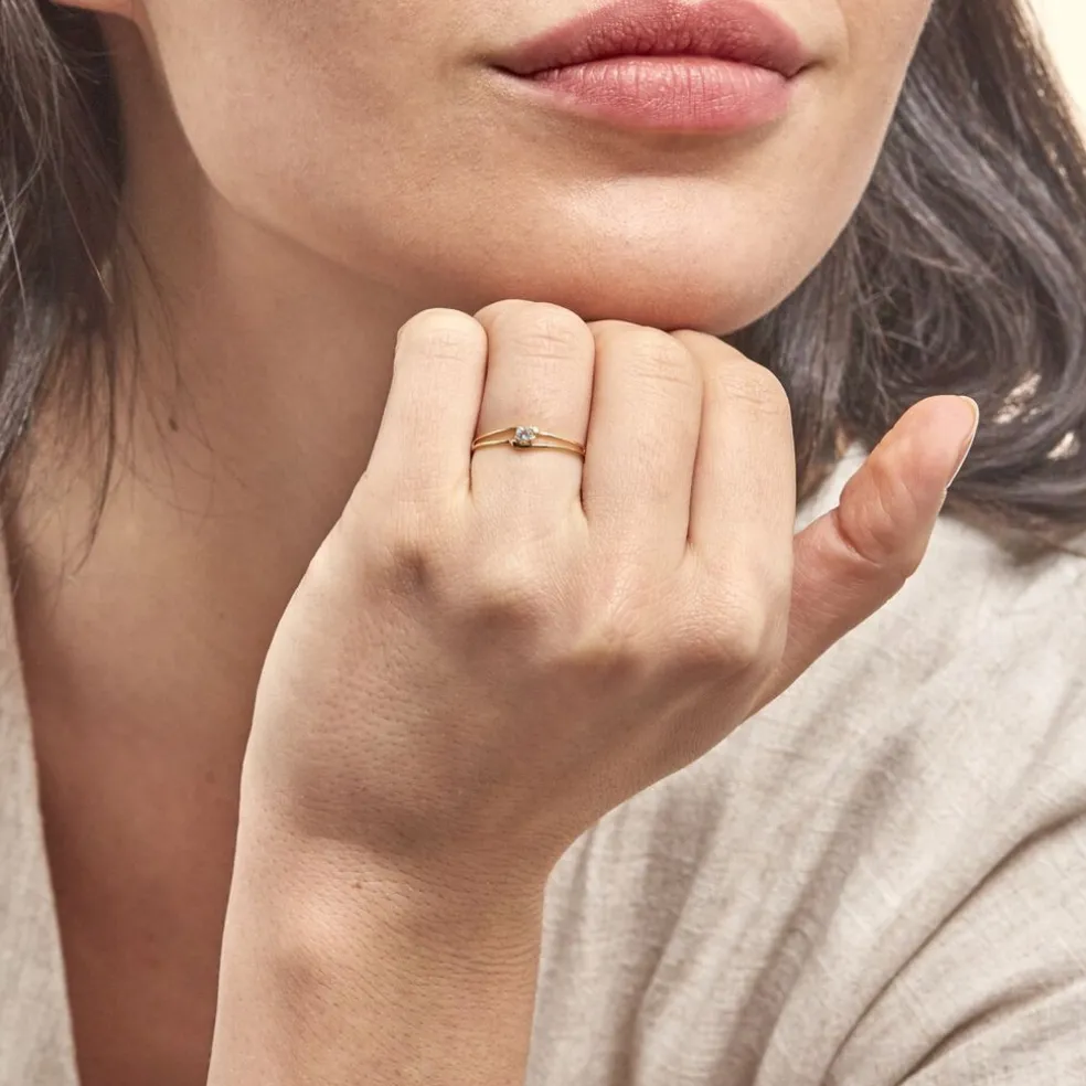 Bague Veroucha Or Jaune Topaze