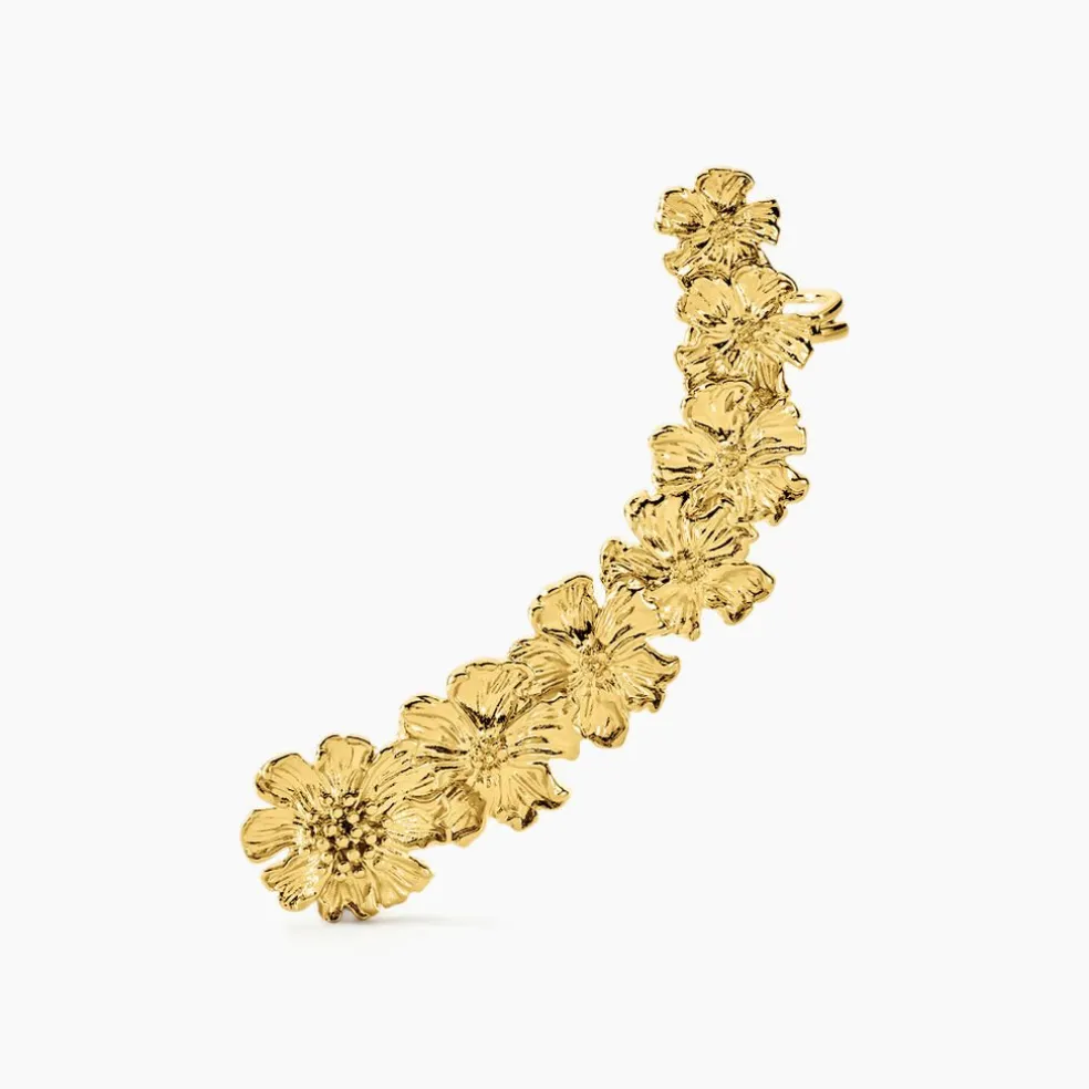 Bijou D'oreille Grimpant Unitaire Acier Inoxydable Jaune Dyonis
