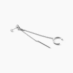 Bijou D'oreille Unitaire Argent Blanc Alexiia