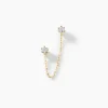 Bijou D'oreille Unitaire Godric Or Jaune Diamant