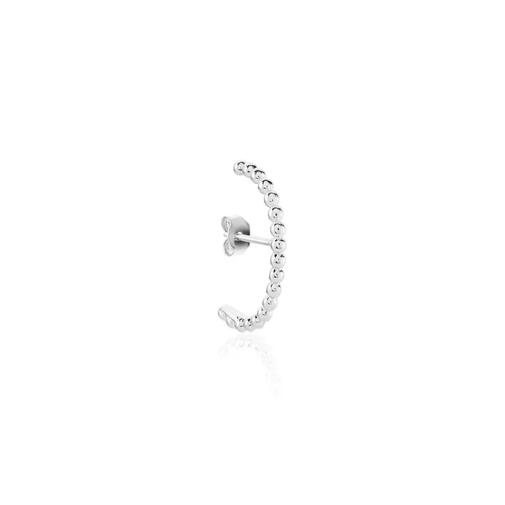 Bijou D'oreille Unitaire Krabi Argent Blanc