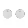 Bijoux D'oreilles Aleksandra Argent Blanc Oxyde De Zirconium