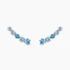 Bijoux D'oreilles Elorine Argent Blanc Oxyde De Zirconium