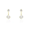 Bijoux D'oreilles Or Jaune Nerius Oxyde