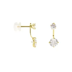 Bijoux D'oreilles Or Jaune Nerius Oxyde