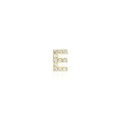 Boucle D'oreille Puce Unitaire Jodoca Or Jaune Oxyde De Zirconium