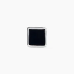 Boucle D'oreille Unitaire Argent Blanc Midas