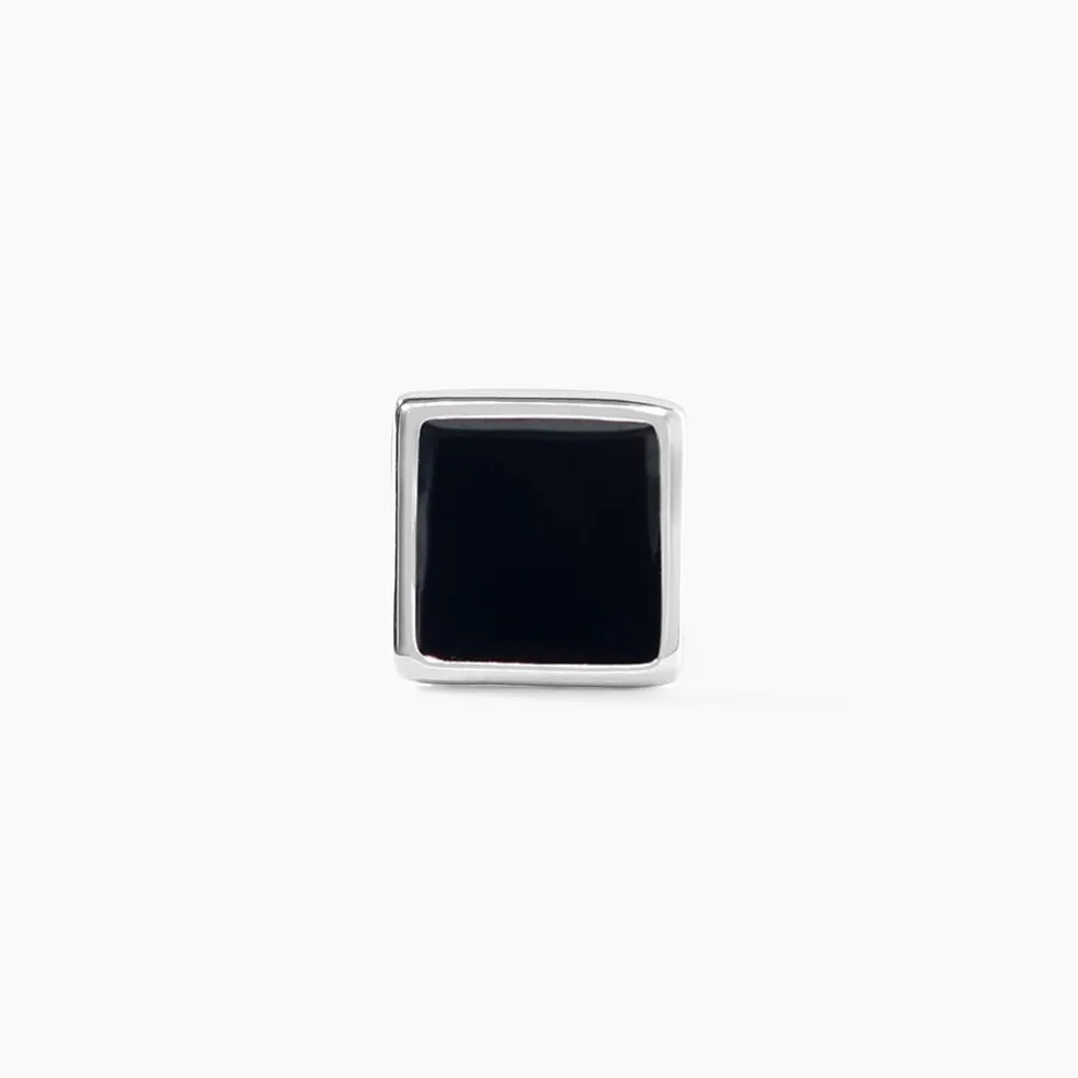 Boucle D'oreille Unitaire Argent Blanc Midas