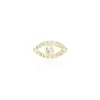 Boucles D'oreille Puce Unitaire Oya Or Jaune Oxyde De Zirconium