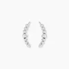 Boucles D'oreilles Grimpantes Argent Flamell
