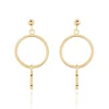 Boucles D'oreilles Pendantes Maguette Plaqué Or Jaune