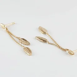 Boucles D'oreilles Pendantes Plaqué Or Jaune Libby