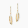 Boucles D'oreilles Pendantes Paola Or Jaune Diamant