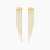 Boucles D'oreilles Pendantes Brin D'or Or Jaune