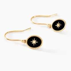Boucles D'oreilles Pendantes Nebuleor Or Jaune