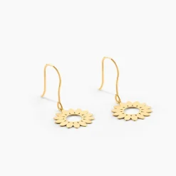 Boucles D'Oreilles Pendantes Hypatia Or Jaune