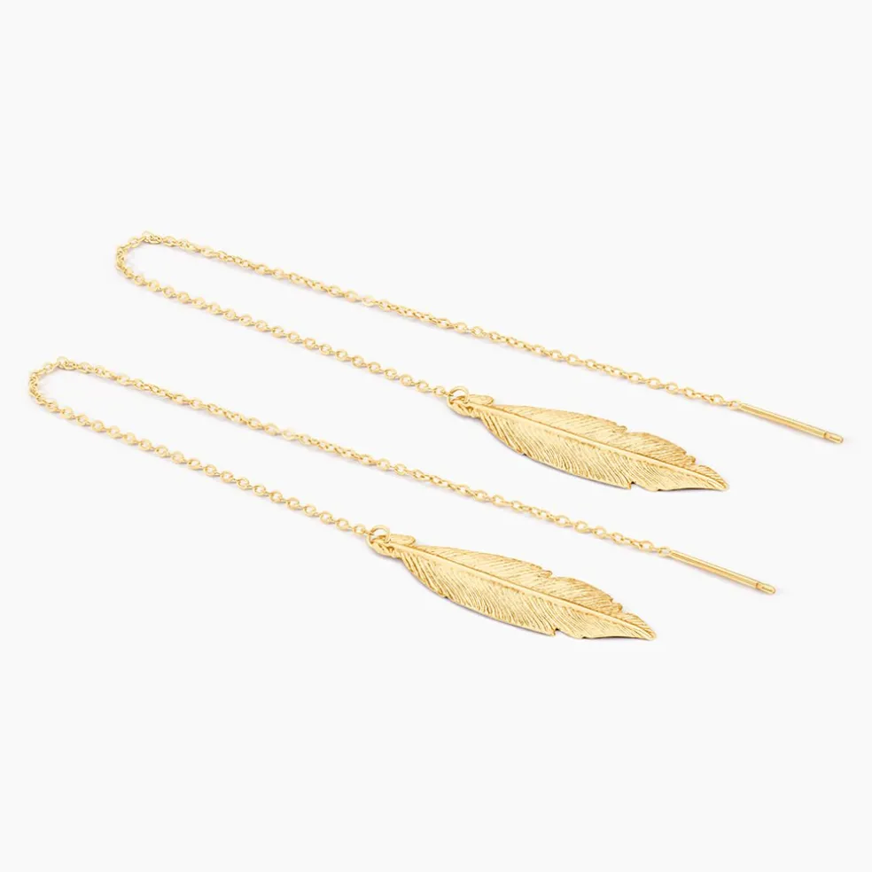 Boucles D'oreilles Pendantes Soline Or Jaune