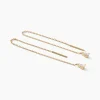 Boucles D'oreilles Pendantes Kirstin Or Jaune Diamant Synthétique