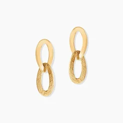 Boucles D'Oreilles Pendantes Jovane Or Jaune