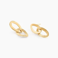Boucles D'Oreilles Pendantes Jovane Or Jaune