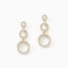 Boucles D'oreilles Pendantes Camron Or Jaune Oxyde De Zirconium