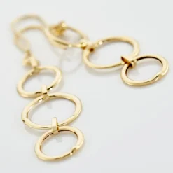 Boucles D'oreilles Pendantes Or Jaune Isabela