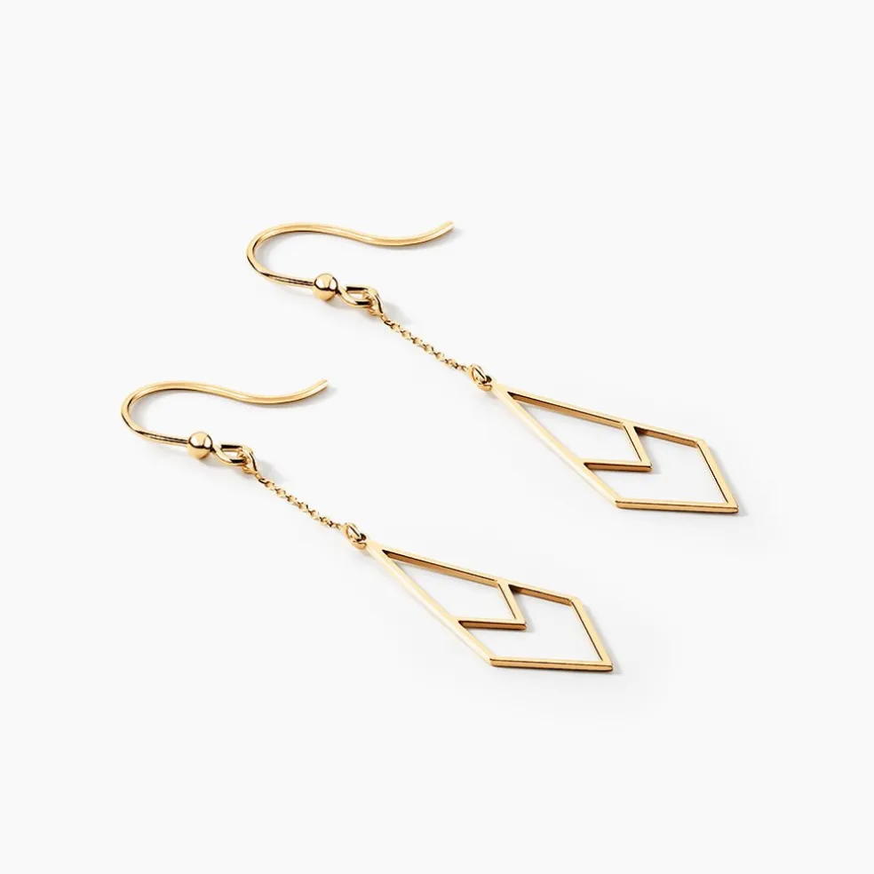 Boucles D'oreilles Pendantes Swanny Or Jaune