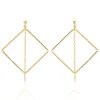 Boucles D'oreilles Pendantes Idoia Plaqué Or Jaune
