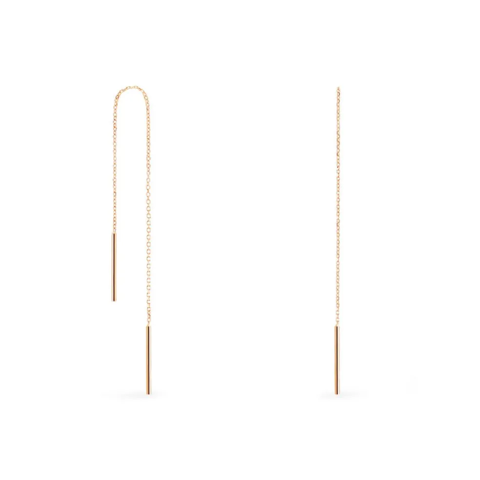 Boucles D'oreilles Pendantes Pink Or Rose