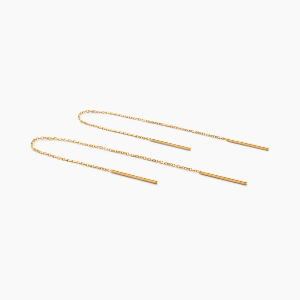 Boucles D'oreilles Pendantes Chloee Or Jaune