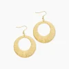 Boucles D'oreilles Pendantes Acier Doré Rohan