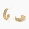 Boucles D'oreilles Pendantes Marie-baptistine Plaqué Or Oxyde